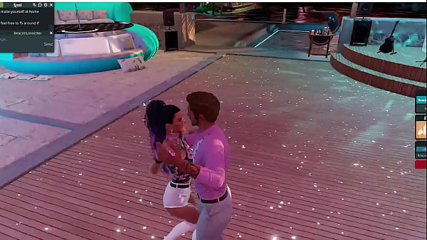 Image Romantic poses in game with man