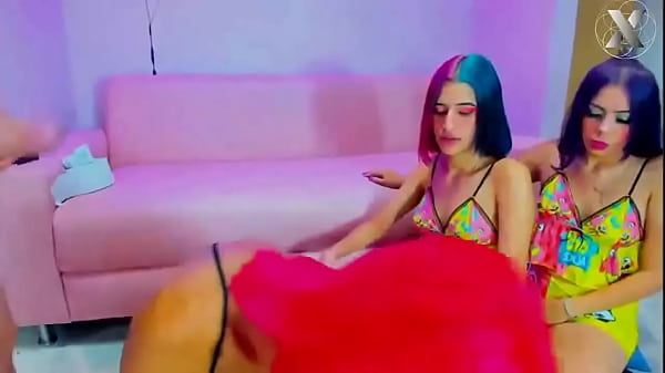 Image Sleepover gets out of hand rough throat fuck for these Latinas