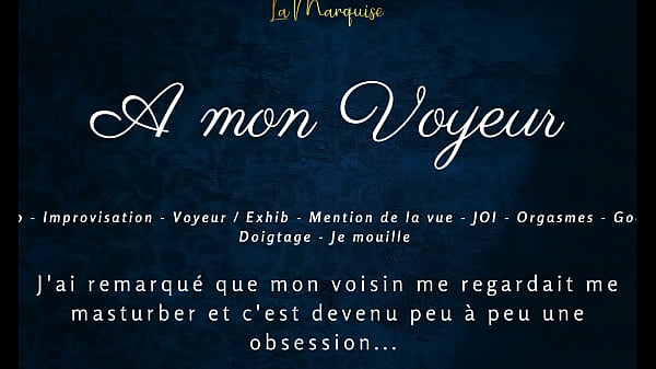 Image A mon voyeur - French audio female solo multiple orgasm exhib