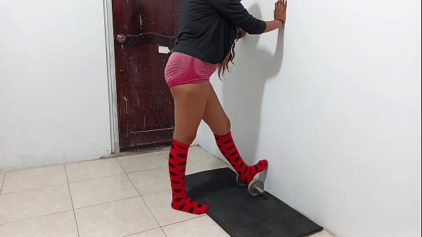 Image My favorite whore does aerobics!! She is 18 years old and she is going to be my stepson's stepmother
