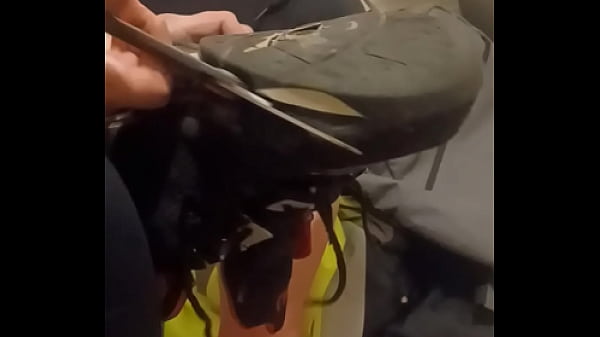 Image Friend has fun trashing my sneakers