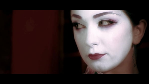 Image Hot sex for a sensual geisha fucking at romantic style with man ans woman