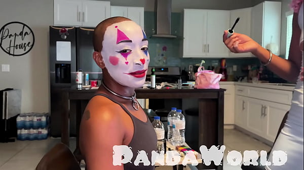Image Clown Bald Ebony Cleo Panda BJ BBC Riding