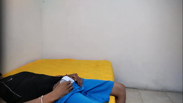 Image Young guy with good cock masturbating in his aunt's room