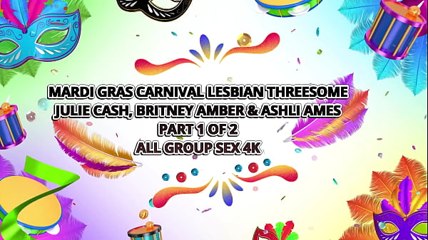 Image Julie Cash & Ashli Ames Dildo-fucked By Britney In Mardi Gras Fuck!