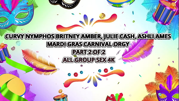 Image Britney Amber, Ashli Ames & Julie Cash's In Massive Mardi Gras Orgy!
