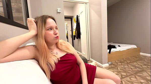 Image Netflix and Chill with Stepsister - Juicy Fuck and massive Cumshot on Face