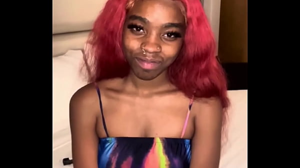 Image Red hair Ebony Slim Goody Sick big black cock!