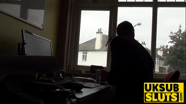 Image UKSubSluts.com - Busty sub MILF's ass destroyed before cum tasting delight