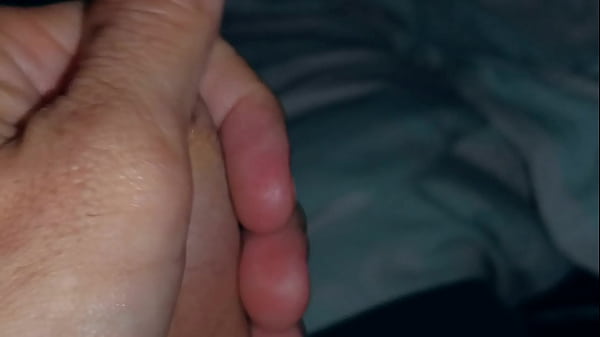 Image Very close-up of an over-excited penis and streams of pre-cum!
