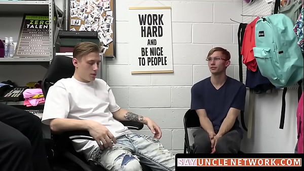 Image SayUncleNetwork.com - Darron Bluu spitroasted raw by Cole Church and Marco Napoli in threesome