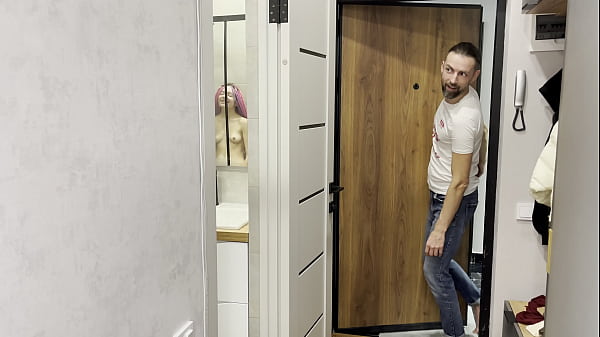 Image My Step Sis Opens the Shower Door for Me to Get a Blowjob