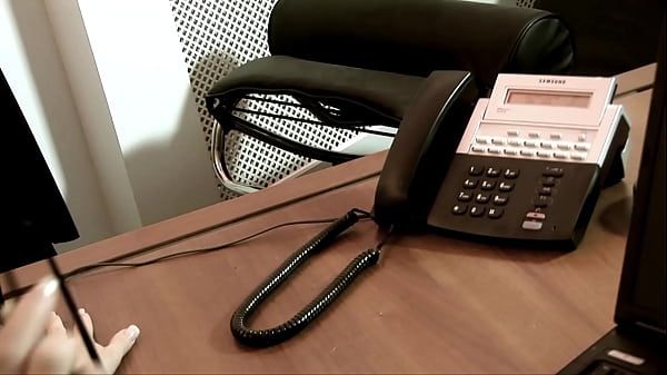 Image Blonde Secretary Fucks The Big Boss On His Desk Through Her Fishnets