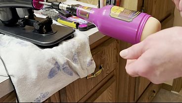 Image Fuck Machine With Anal Stroker Attachment POV With Huge Cumshot Finish!