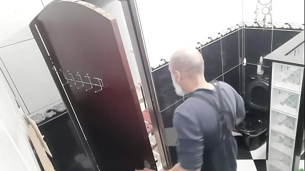 Image He paid to film the lesbian sucking and fucking in the bar's bathroom.