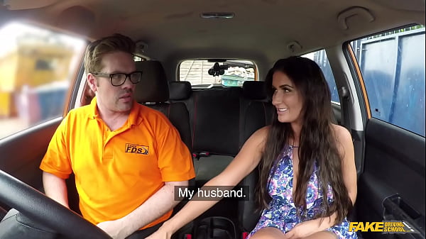Image Fake Driving School - Posh cheating WIFE with BIG BOOBS fucks her driving instructor