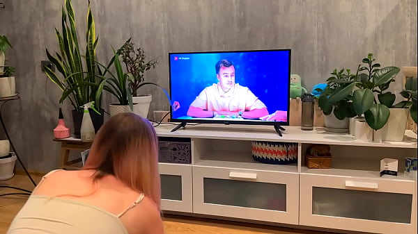 Image Stepsister's stretching ended with cum on tits