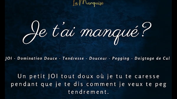 Image Je t'ai manqu&eacute_? - French audio porn JOI pegging