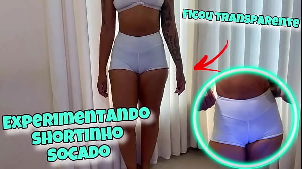 Image Experimentando Shortinho SOCADO - JOI - Gozando no PAU GROSSO