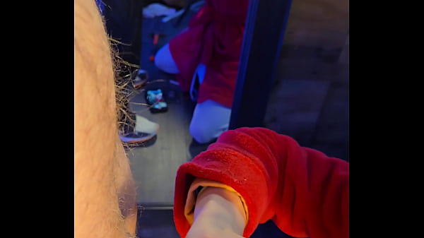 Image Cocksucking milf drops to knees for hard fuck until creampie