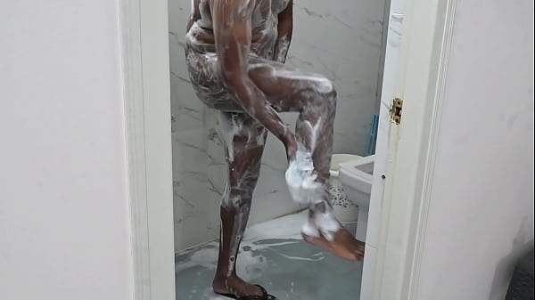 Image Lucky Asian boy taking shower with Irani milf