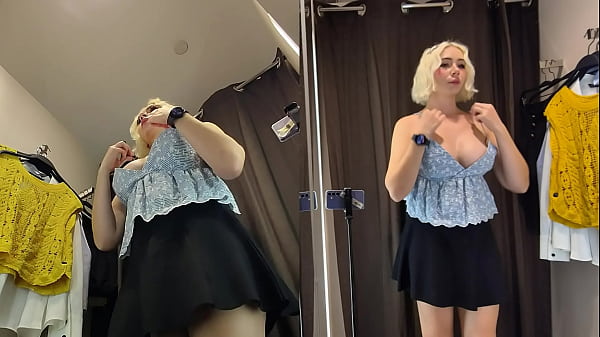 Image Sexy Try-On Haul  Tight Dresses & Sheer Lingerie in the Fitting Room!