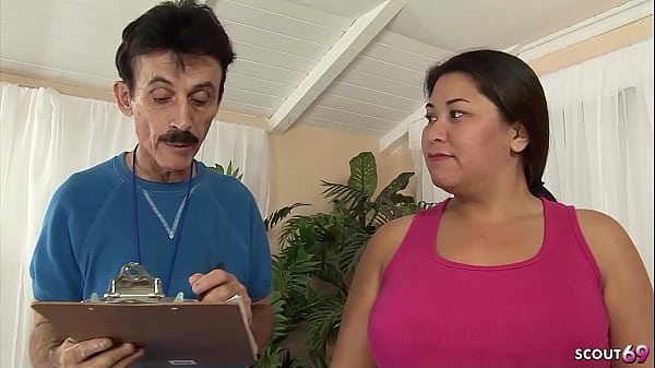 Image Asian Mature Wife tricked to Cheating Fuck by old ugly Coach Dirty Harry with Whitezilla Monster Cock