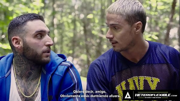 Image HETEROFLEXIBLE - Curious Str8 Hunks Skyy Knox & Tony D'Angelo Fuck In The Woods - SPANISH SUBTITLES