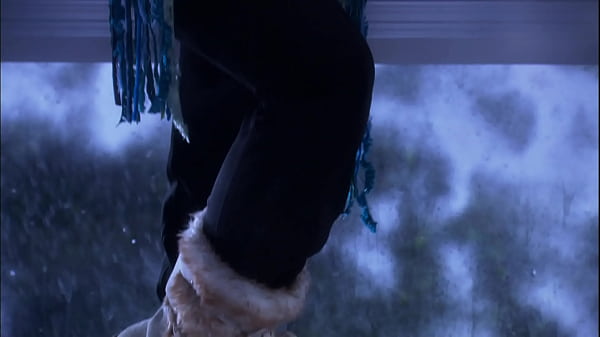 Image Hot, passionate sex of the young attractive couple on the cold, December evening