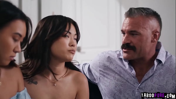 Image Stepdaughters Lulu Chu and Kimmy Kimm learn about their stepdad Charles DEras twisted desires and agree to fulfill his fantasy