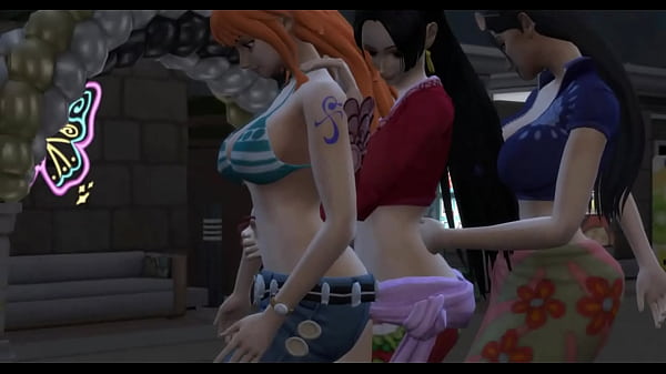 Image One Piece Nami x Boa Hancock x Nico Robin hentai