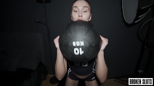 Image NO MERCY - Rough Training Session Makes Her Scream