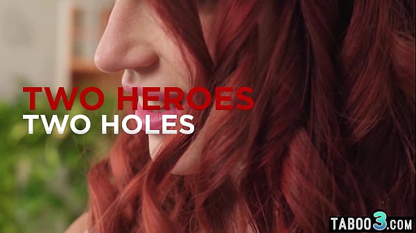 Image Horny redhead teen slut Leya Desantis wants to fulfill her DP fantasies