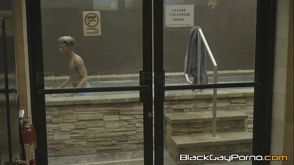 Image Hakunabad and Marcus Cooper strip down naked and splash together before breeding raw