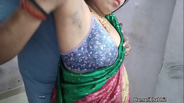 Image Hot indian desi bhai fuck by her young devar in hot red silky maxi dress.