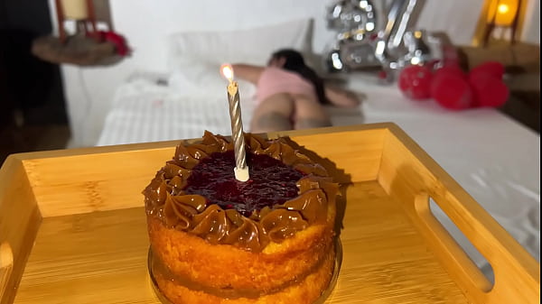 Image THE PERFECT BIRTHDAY GIFT FOR THIS HORNY LATINA IS A BIG COCK TO RIDE - KATTY BLAKE