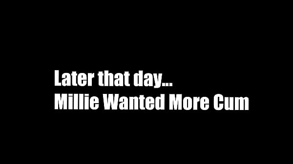Image Horny Amateur MILF turns into a Cum Fountain and Swallows White and Creamy Cum - Millie Fox