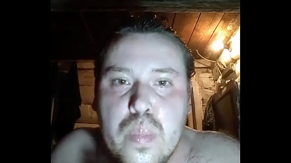 Image I came TWICE and ate fresh CUM! Gay man eats hot cum, pours cum on his face!
