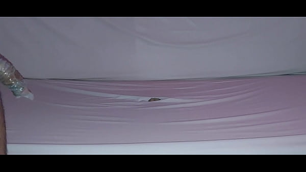 Image fuck the mattress with a condom and lick the cum off the mattress