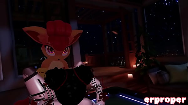 Image Vrchat vulpix and his trainer do some special training