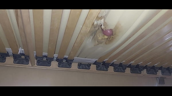 Image I fuck the hole in the mattress and ejaculate sperm under the bed.