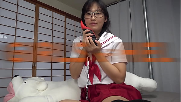Image Exxxtra HUGE dildos in both of Asian slut's holes