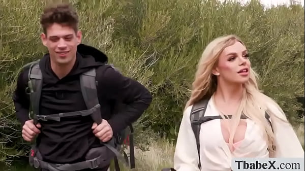 Image Shemale hiker stop and lets her friend fuck her ass