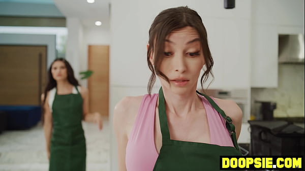 Image Big ass chubby waitress gets kinky with her two tranny coworkers