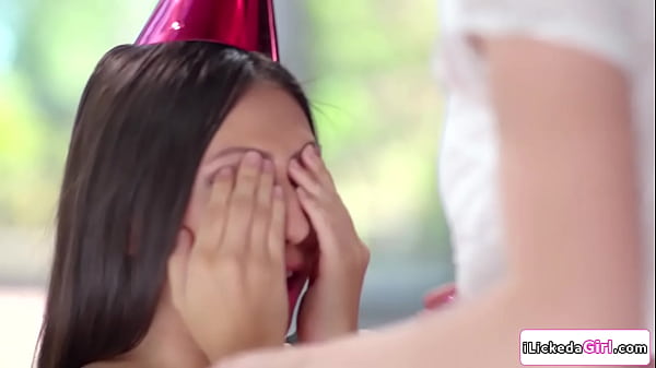 Image Making my brunette lesbian girlfriend squirt on her birthday