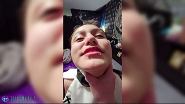 Image The Devils Angel | 18 year old Native American slut gags on daddy's cock, takes 13 inch dildo & gets pounded hard!