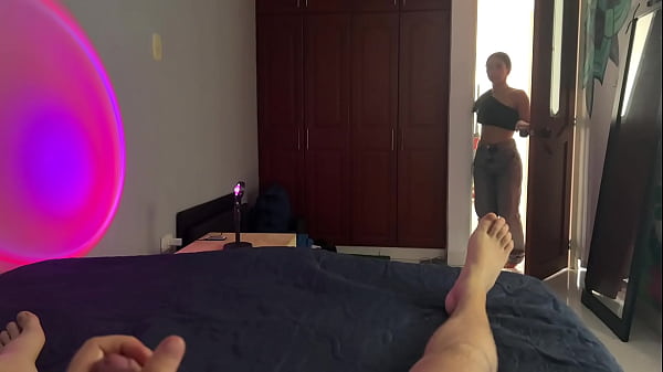Image My stepsister comes into my room and wants to eat my cock