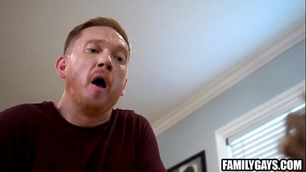Image Stepdad catches stepson wanking to gay porn