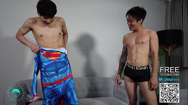 Image Sexy Japanese Twinks Changing into Superhero Costumes