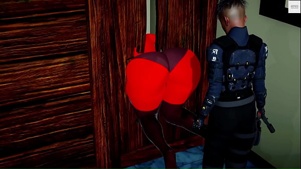 Image Helen Parr (Elasticgirl) Stuck in wall